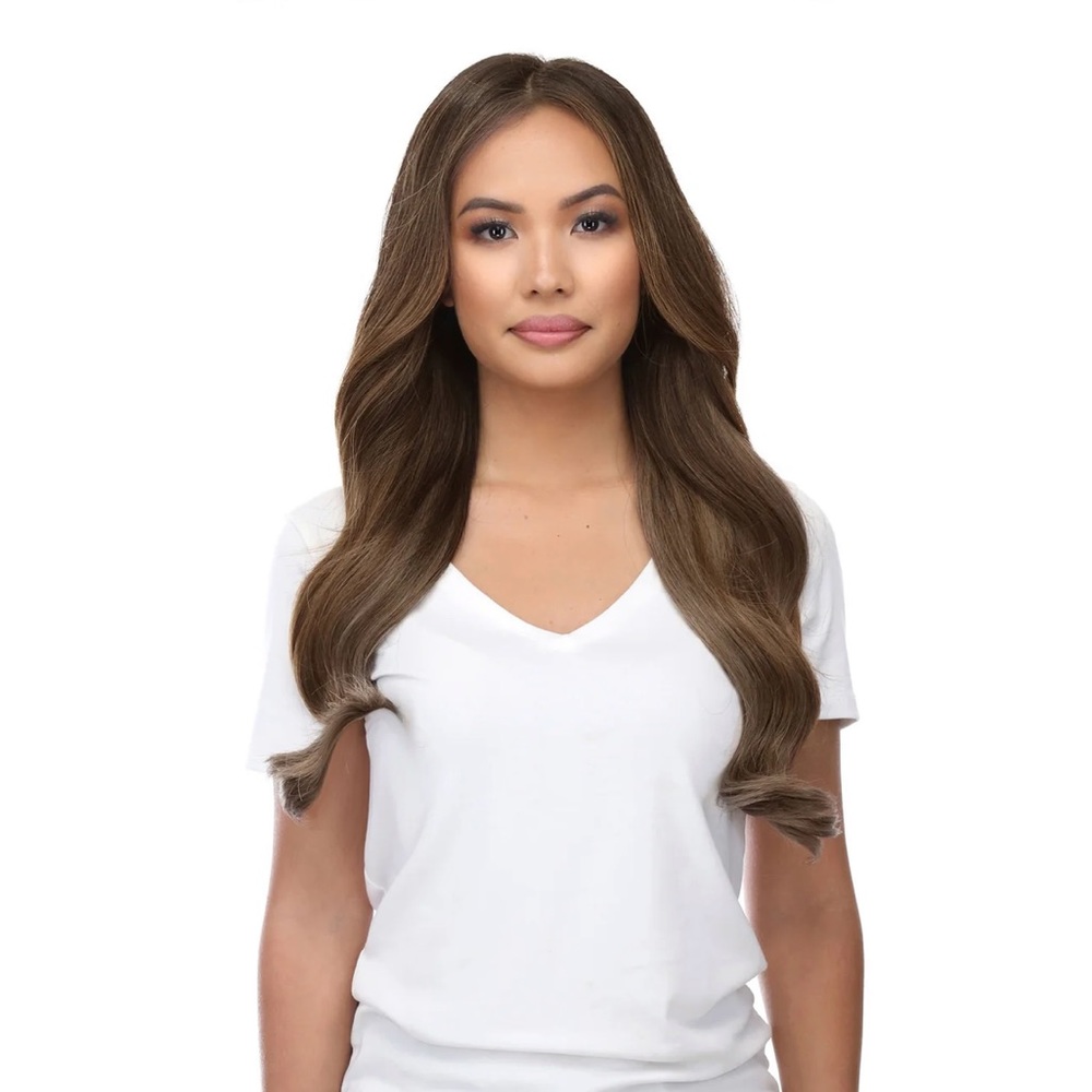 Bellami Silk Seam Walnut Brown 16in Extensions